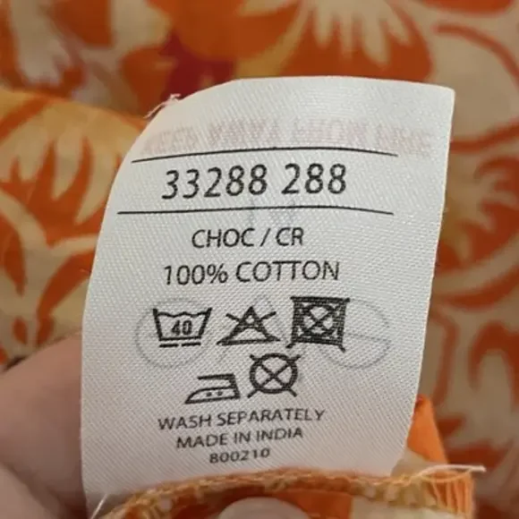 Evie Babydoll Tropical Hawaiian Dress Orange 14 Hibiscus Flower Beach Vacation - Picture 4 of 6